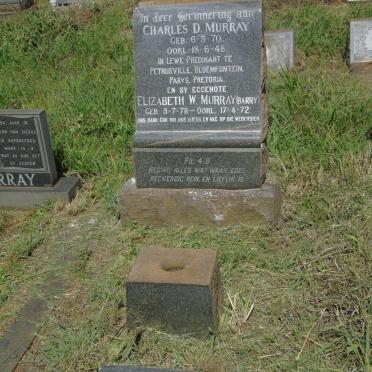 MURRAY Charles D. 1870-1948 & Elizabeth W. BARRY 1878-1972 :: MURRAY Amelia Jean 1908-1992