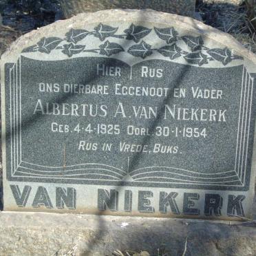 NIEKERK Albertus A., van 1925-1954
