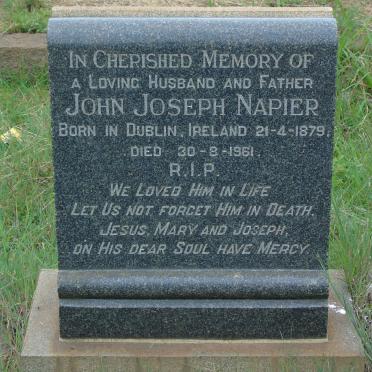 NAPIER John Joseph 1879-1961