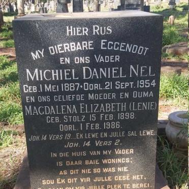 NEL Michiel Daniel 1887-1954 &amp; Magdalena Elizabeth STOLZ 1898-1986