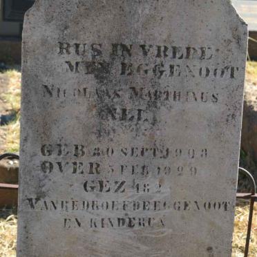 NEL Nicolaas Marthinus 1903-1929