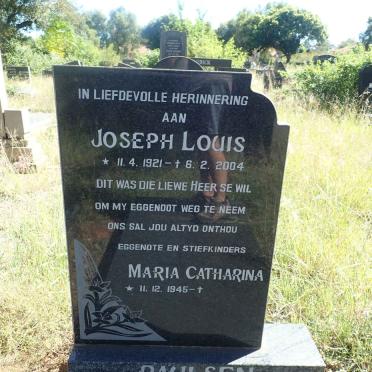 PAULSEN Joseph Louis 1921-2004 :: PAULSEN Maria Catharina 1945-