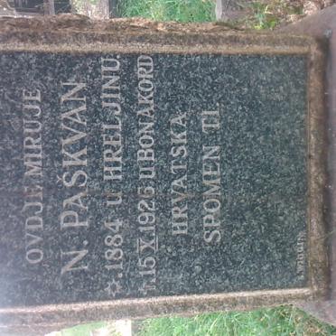 PASKVAN N. 1884-1926