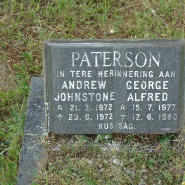 PATERSON Andrew Johnstone 1972-1972 :: PATERSON George Alfred 1977-1980