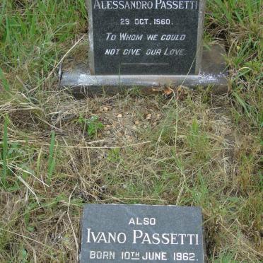 PASSETTI Alessandro -1960 :: PASSETTI Ivano 1962-1962