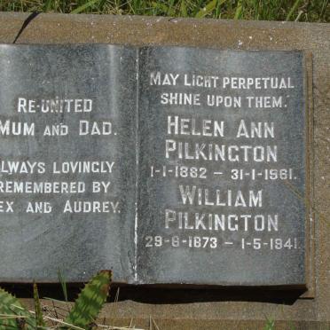 PILKINGTON William 1873-1941 & Helen Ann 1862-1961