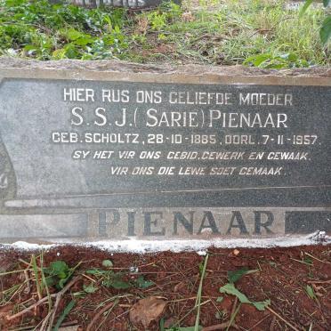 PIENAAR S.S.J. nee SCHOLTZ 1885-1957