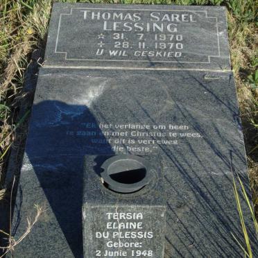 PLESSIS Tersia Elaine, du 1948-2004 :: LESSING Thomas Sarel 1970-1970 