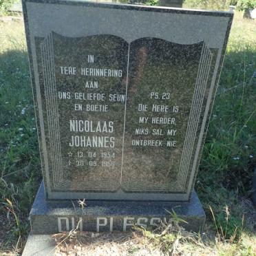 PLESSIS Nicolaas Johannes, du 1954-1956
