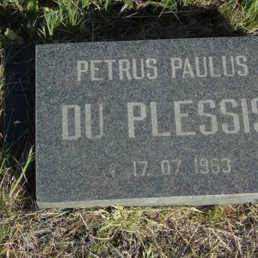 PLESSIS Petrus Paulus, du 1963-1963