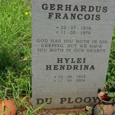 PLOOY Gerhardus Francois, du 1916-1979 &amp; Hylei Hendrina 1915-2004