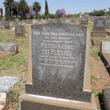PLESSIS Pieter Georg, du 1905-1946