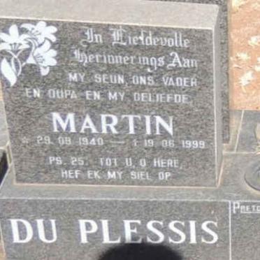 PLESSIS Martin, du 1940-1999