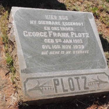 PLOTZ George Frank 1902-1939