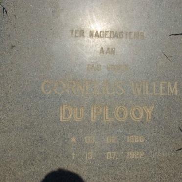PLOOY Cornelius Willem, du 1886-1922