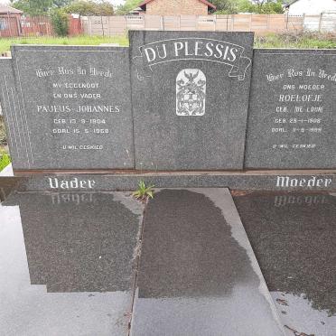 PLESSIS Paulus Johannes, du 1904-1958 &amp; Roelofje DE LOOR 1908-1999