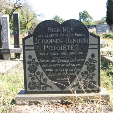 POTGIETER Johannes Hendrik 1938-1961