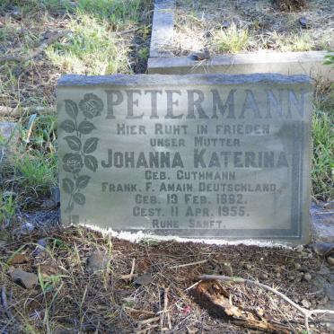PETERMANN Johanna Katerina nee GUTHMANN 1892-1955