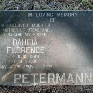 PETERMANN Dahlia Florence 1944-1990