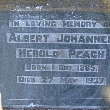 PEACH Albert Johannes Herold 1865-1937