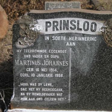 PRINSLOO Martinus Johannes 1914-1956
