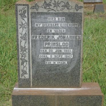 PRINSLOO Frederik Johannes 1903-1947