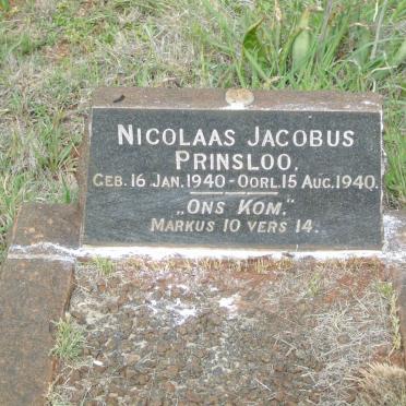PRINSLOO Nicolaas Jacobus 1940-1940