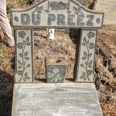 PREEZ Jozef Johannes, du 1904-1956 & Johanna Elizabeth voorheen TALJAARD nee BEZUIDENHOUT 1910-1970_1