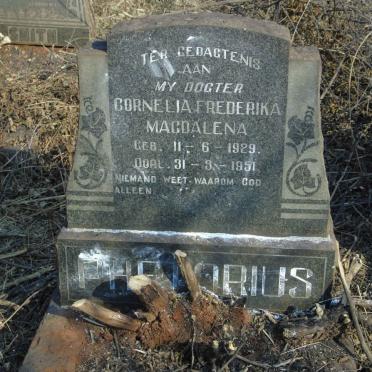 PRETORIUS Cornelia Frederika Magdalena 1929-1951