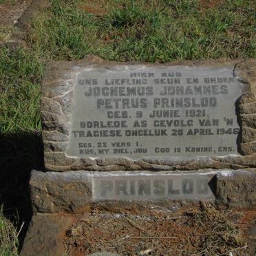 PRINSLOO Jochemus Johannes Petrus 1921-1946