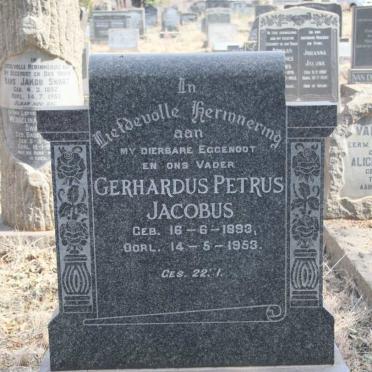 PRETORIUS Gerhardus Petrus Jacobus 1893-1953