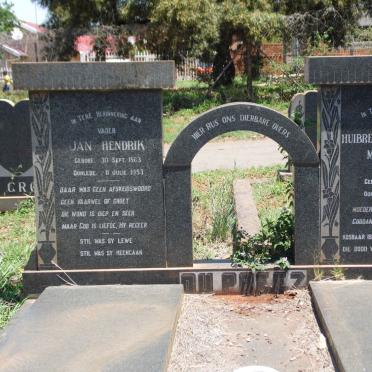 PREEZ Jan Hendrik, du 1863-1953 &amp; Huibrecht Catharina Magdalena STEENKAMP 1873-1953
