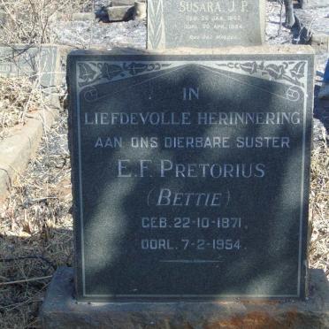 PRETORIUS E.F. 1871-1954