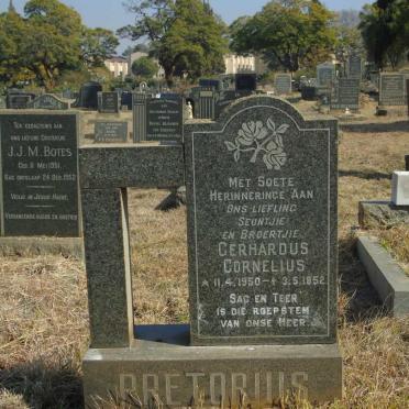 PRETORIUS Gerhardus Cornelius 1950-1952