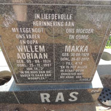 RAS Willem Adriaan 1924-1997 & Makka 1929-2012