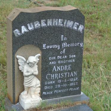 RAUBENHEIMER Andre Christian 1957-1957