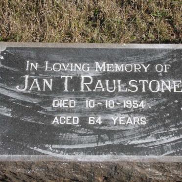 RAULSTONE Jan T. -1954