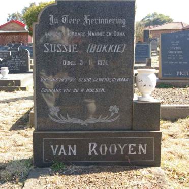 ROOYEN Louis, van -1967 &amp; Sussie -1971