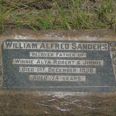SANDERS William Alfred -1938