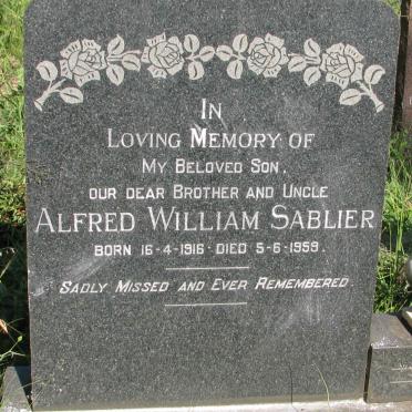 SABLIER Alfred William  1916-1959