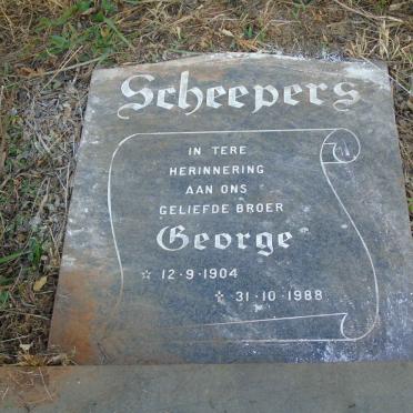 SCHEEPERS George 1904-1988