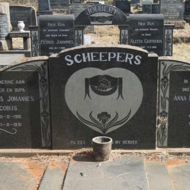 SCHEEPERS Stephanus Johannes Jacobus 1910-1991 & Anna Maria Magdalena JOUBERT 1911-1995