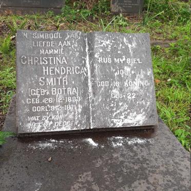 SMITH Christina Hendrica nee BOTHA 1893-1971