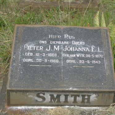 SMITH Pieter J.M. 1869-1960 & Johanna E.L. VAN WYK 1872-1943