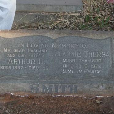SMITH Arthur H. 1897-1961 & Jeannie Thersa 1900-1972