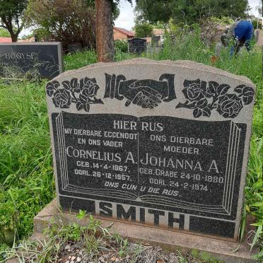 SMITH Cornelius A. 1867-1957 &amp; Johanna A. GRABE 1880-1974