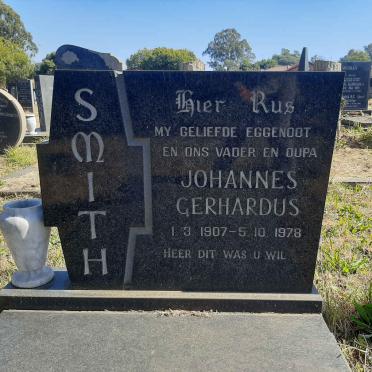 SMITH Johannes Gerhardus 1907-1978