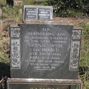 SMITH Hannie nee HERBST 1907-1945