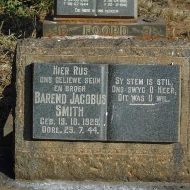 SMITH Barend Jacobus 1929-1944