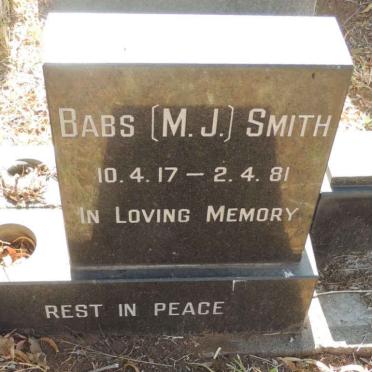 SMITH M.J. 1917-1981